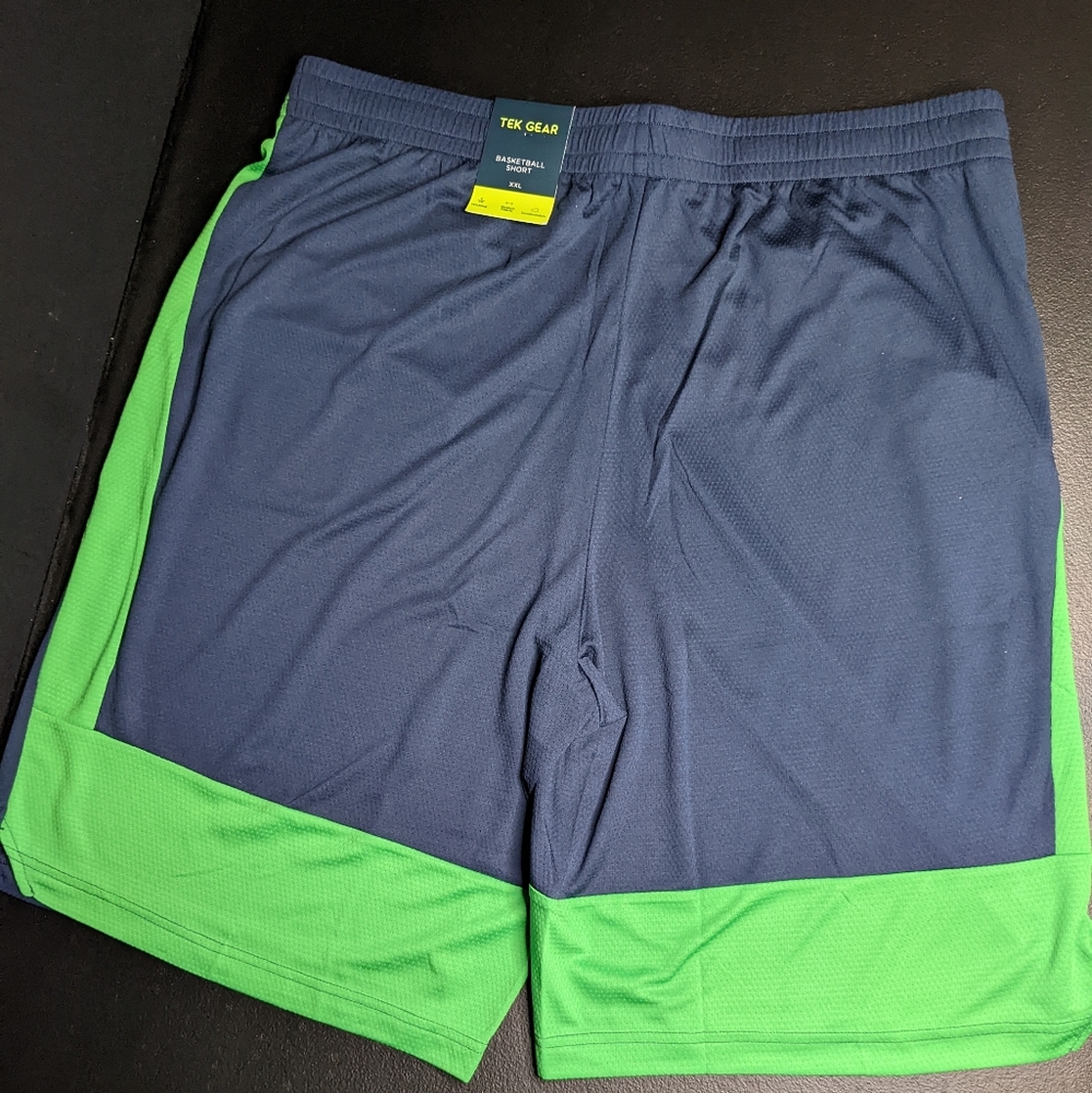 Tek Gear® Basketball Shorts 2XL Blue/Green